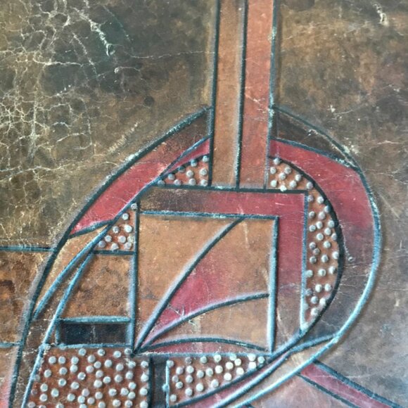 Antique Genuine 1920s Leather Handbag - Picture 5 of 8